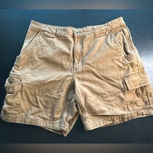 Duluth‎ Canvas Cargo Shorts Men's Size 40 Tan Beige Workwear